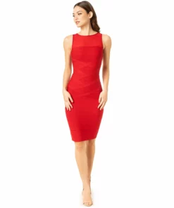 Dress The Population Ximena Dress - Rouge