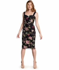 Dress The Population Nicole Dress - Black Multi