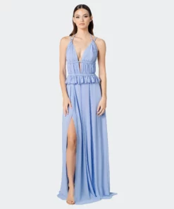 Dress The Population Athena Gown - Periwinkle