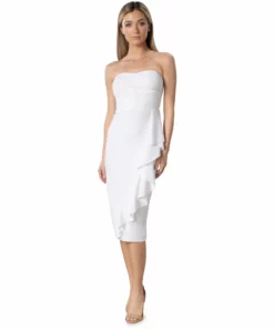 Dress The Population Liv Dress - White