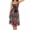 Dress The Population Uma Dress - Black Multi