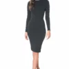 Dress The Population Emery Sheer Side Stripe Dress