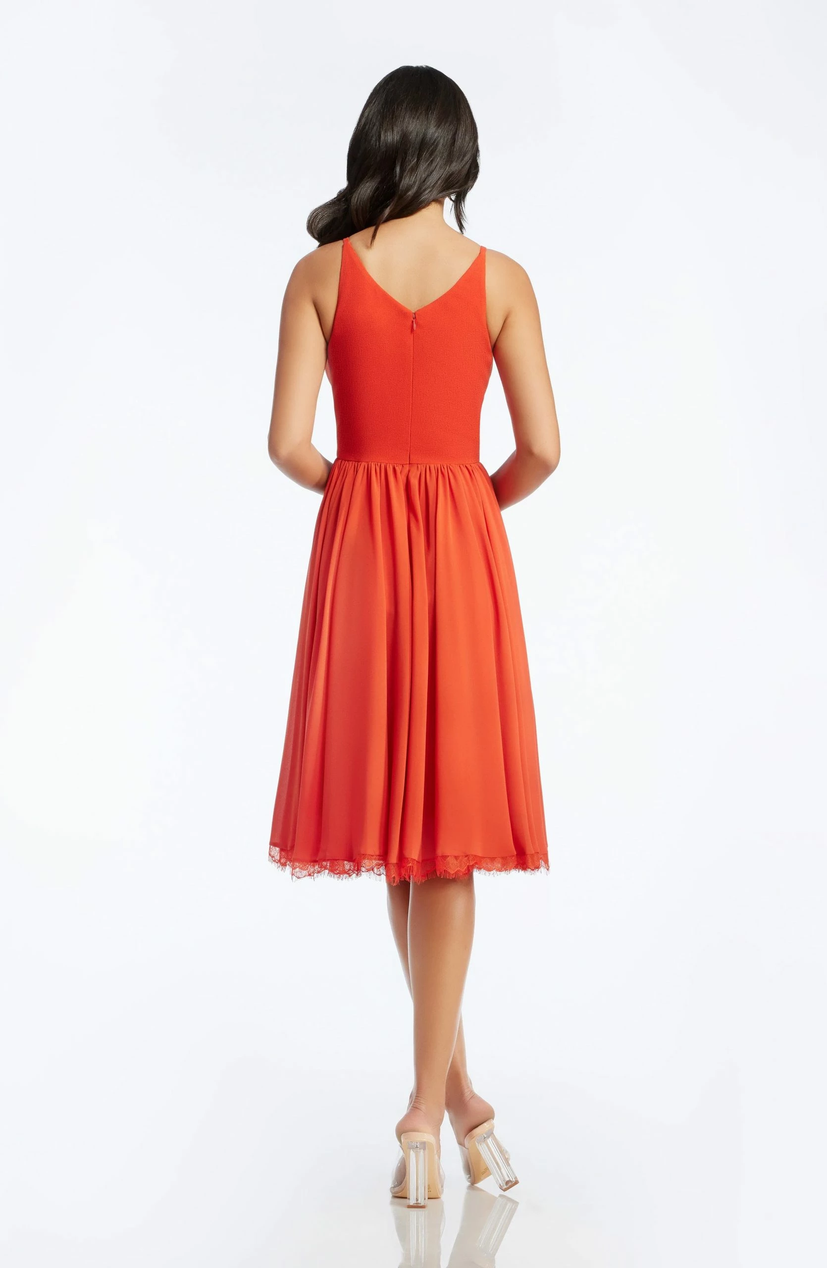 Dress The Population Alicia Poppy Fit And Flare Midi Dress - Image 3