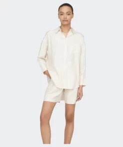 ANINE BING Mika Shirt - Ivory