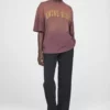 ANINE BING Vi Tee - Washed Faded Burgundy