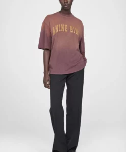 ANINE BING Vi Tee - Washed Faded Burgundy
