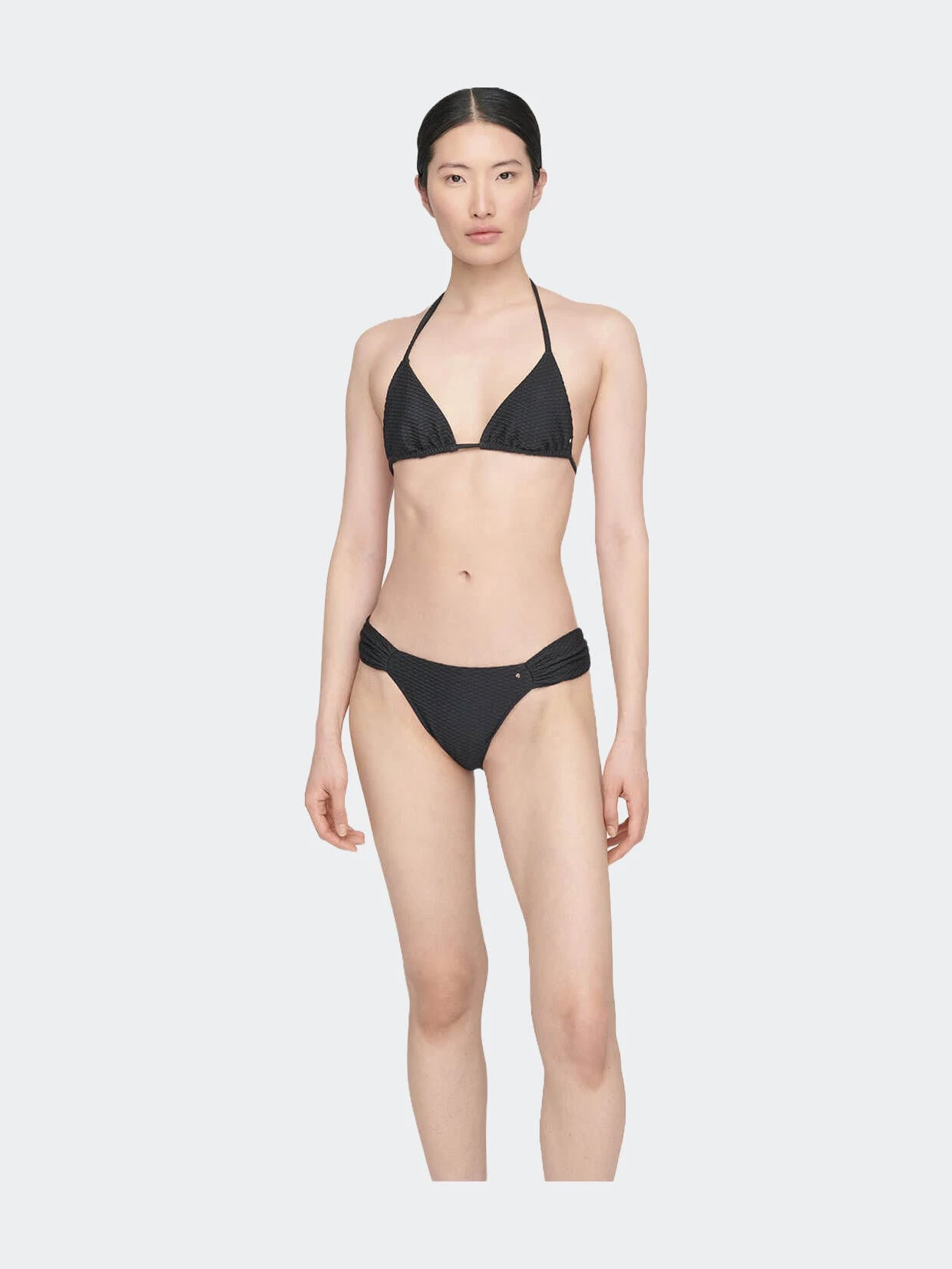 ANINE BING Mara Bikini Top - Black - Image 2
