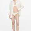 ANINE BING Riza Bikini Bottom - Cream