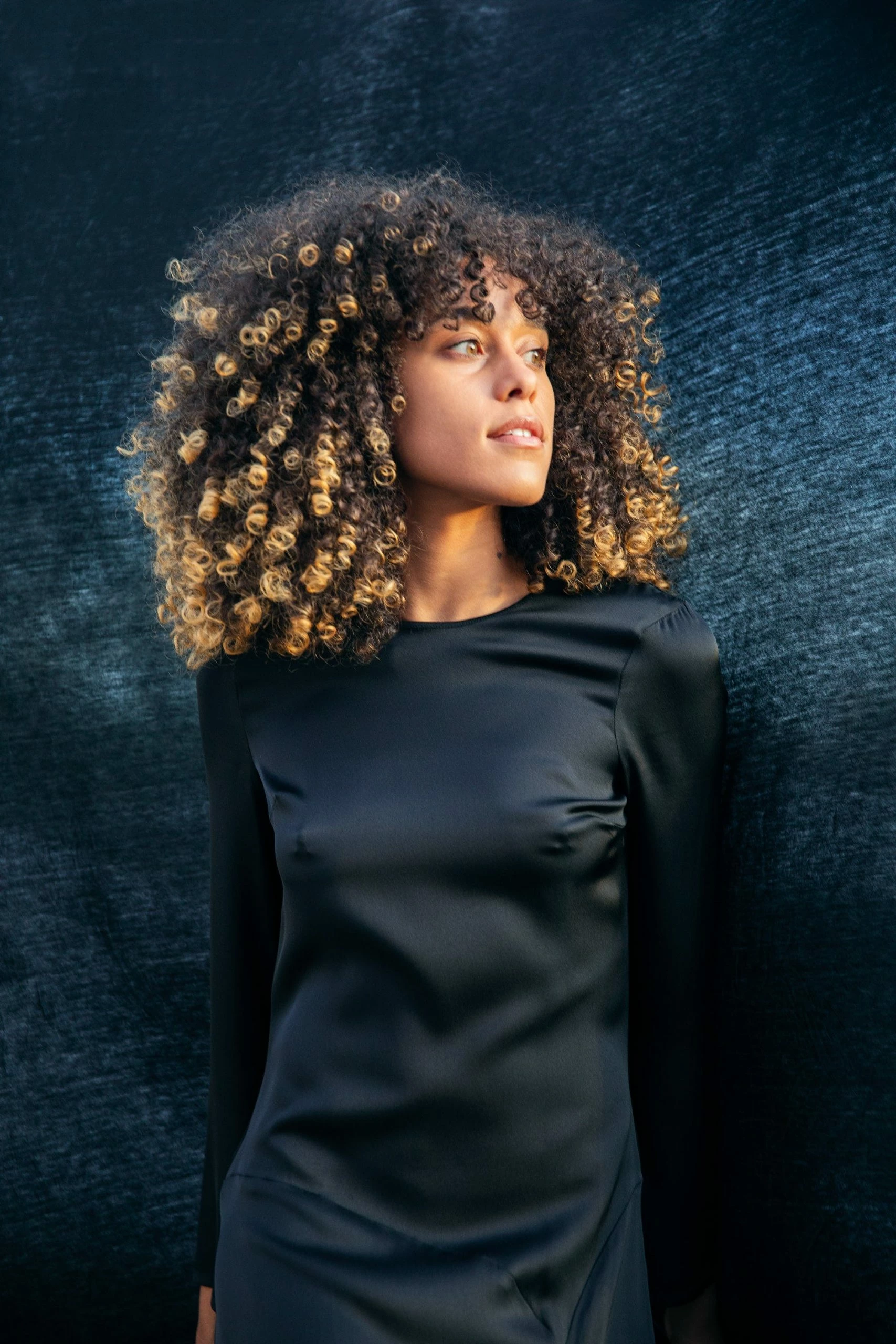 Onīrik īrik Nina Dress / Black Silk - Image 7