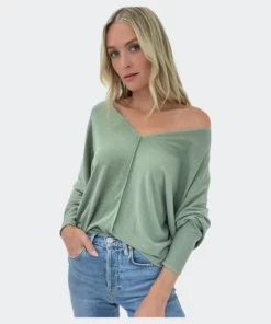 Six Fifty Tribeca Top - Treetop Green