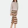 Walter Baker Annika Skirt, Mod Stripe Knit - Printed Knit
