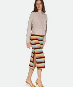 Walter Baker Annika Skirt, Mod Stripe Knit - Printed Knit