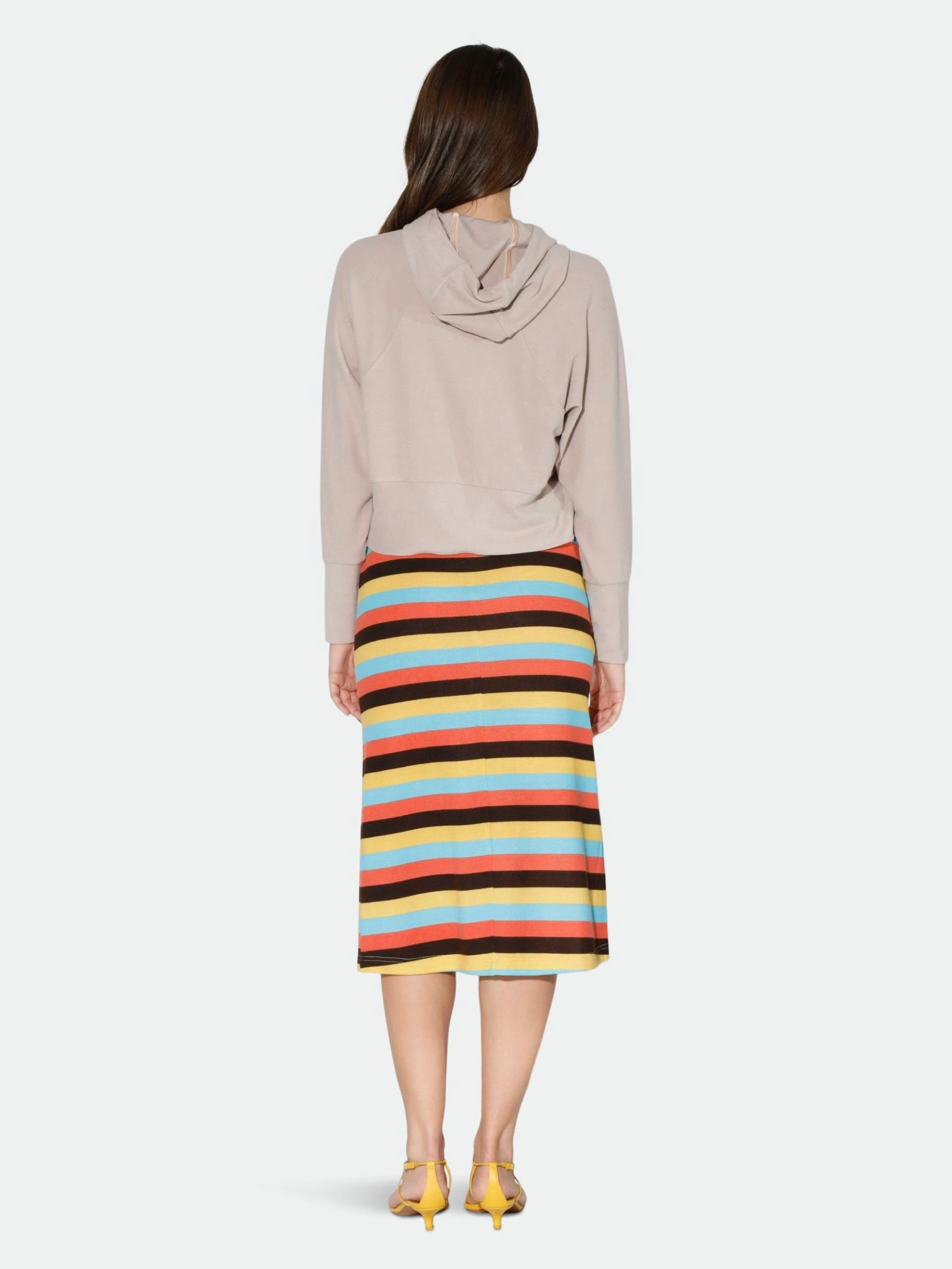 Walter Baker Annika Skirt, Mod Stripe Knit - Printed Knit - Image 4