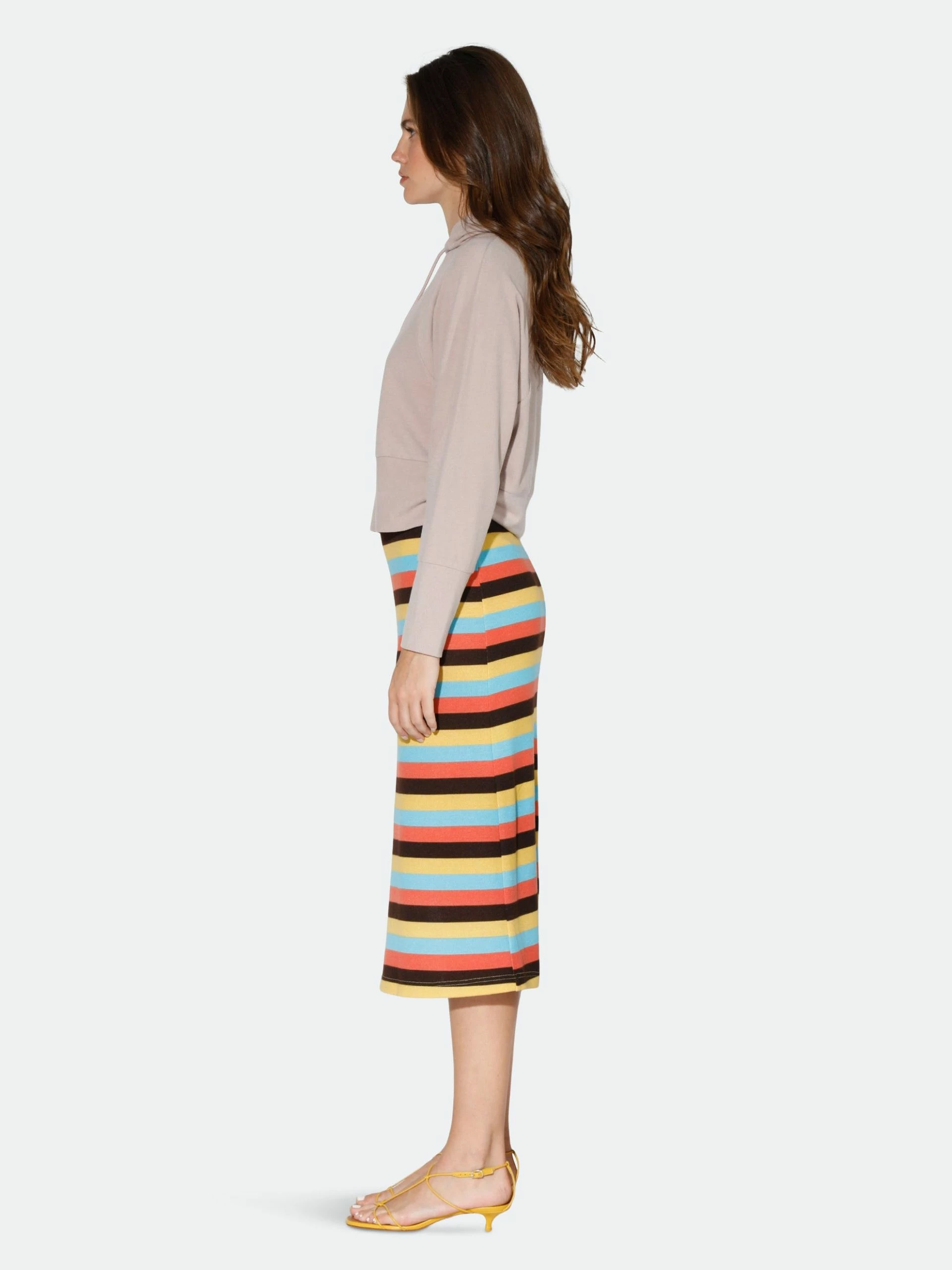Walter Baker Annika Skirt, Mod Stripe Knit - Printed Knit - Image 3