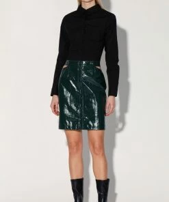 Walter Baker Viola Skirt - Hunter Patent