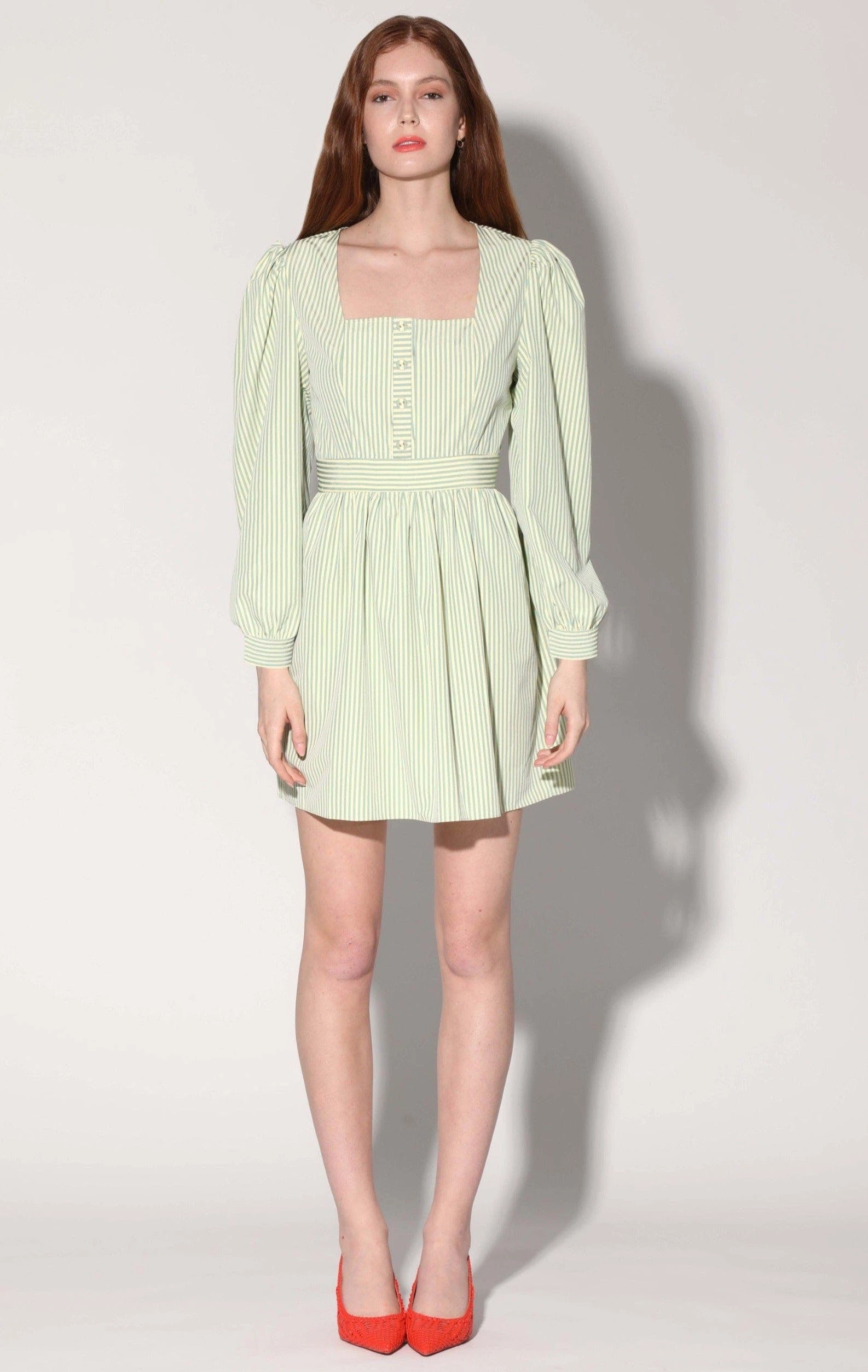 Walter Baker Sadia Dress, Lemon Teal - Image 2
