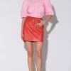 Walter Baker Alicia Skirt, Salmon - Leather