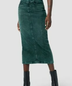 Hudson Jeans Front Yoke Seamed Pencil Skirt