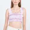 Emory Park Keira Ruffled Cropped Top