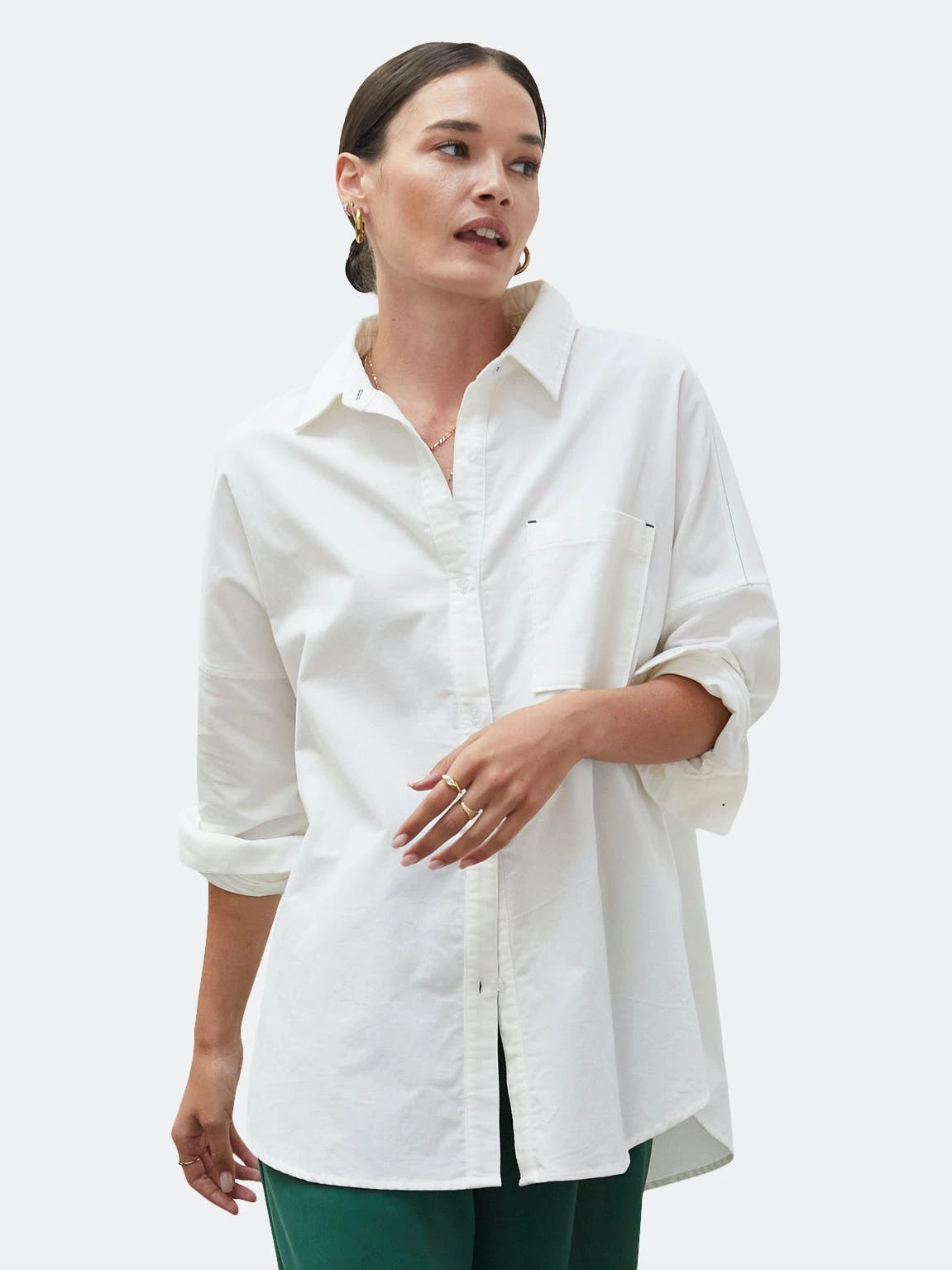 Crescent Mardi Corduroy Oversized Shirt - Image 8