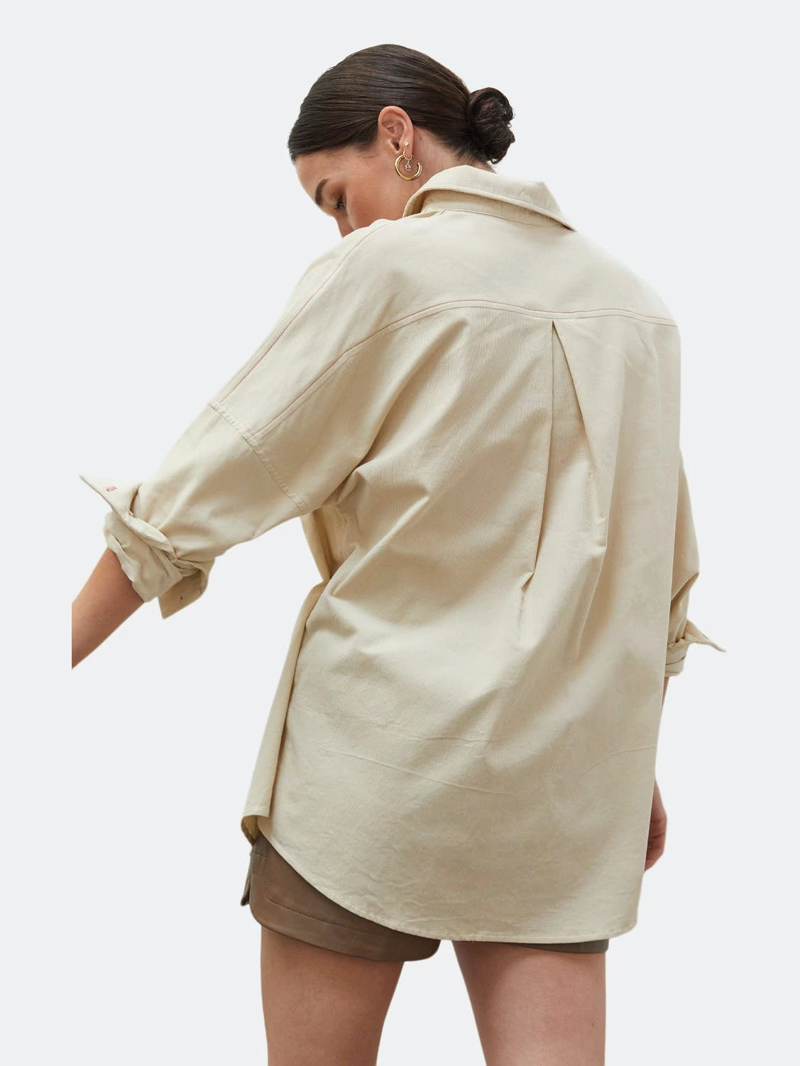 Crescent Mardi Corduroy Oversized Shirt - Image 7