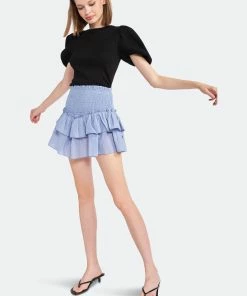 En Saison Bleu Mini Skirt