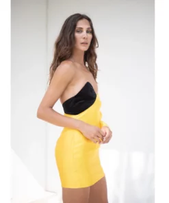 SOHUMAN Estella Cocktail Yellow Dress