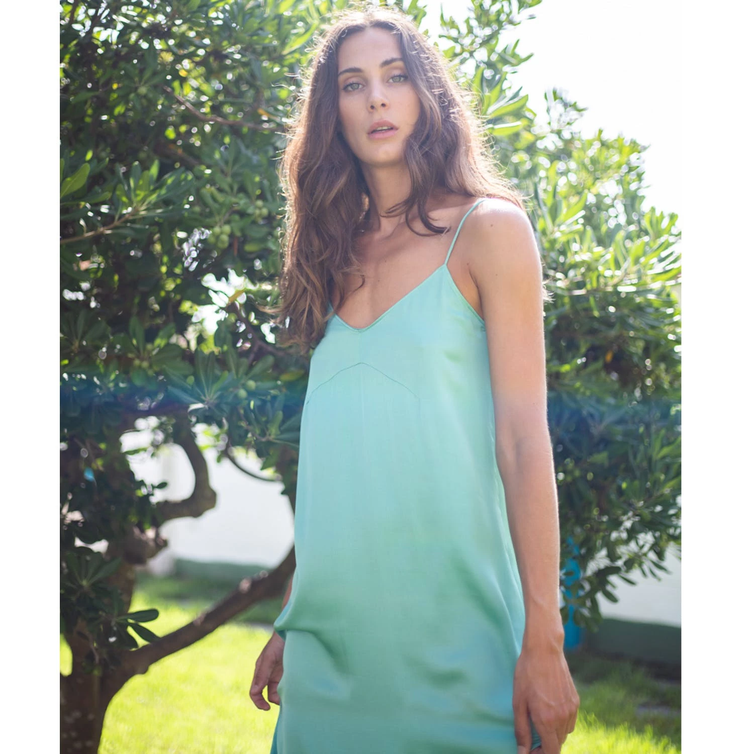 SOHUMAN Roselyn Navy-blue Dress With Black Detailed Fabric - Image 3