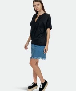 SOHUMAN Karla Denim Midi Skirt