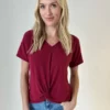 Six Fifty The Gwen Short Sleeve - Berry