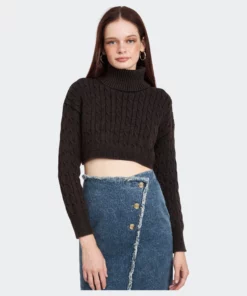 Emory Park Tetra Turtleneck Crop Top