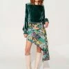 Lahive Agapi Asymmetrical Graffiti Skirt