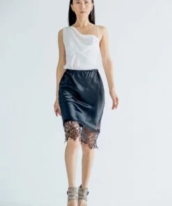 Lahive Hematite Bias Skirt