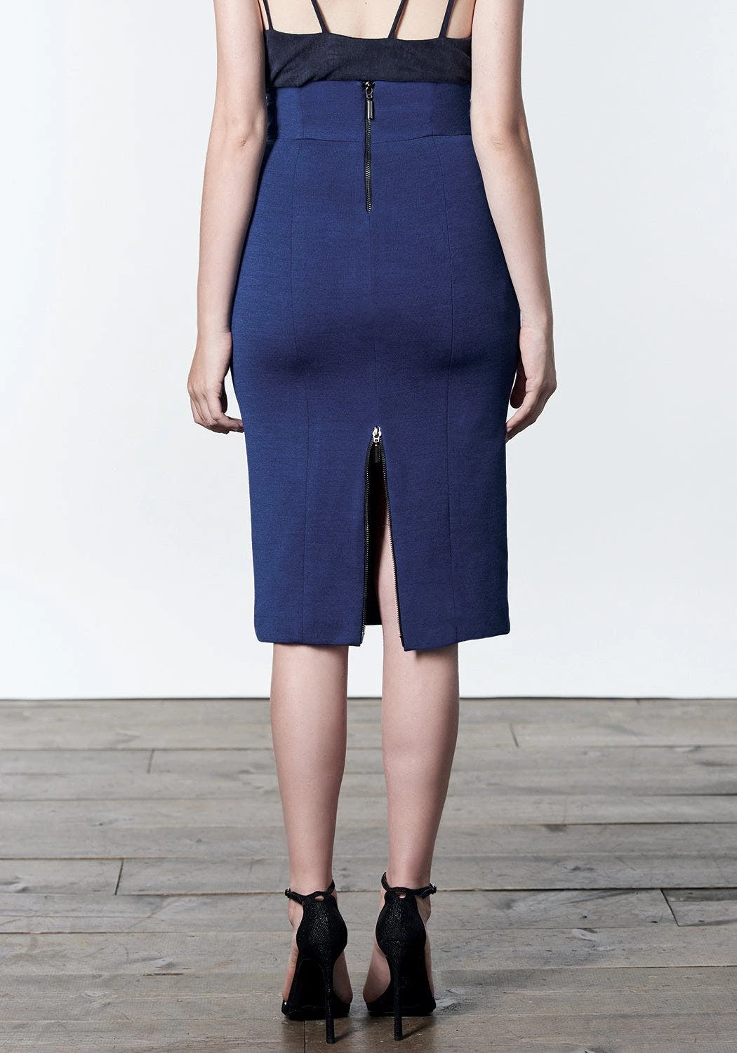 Lahive NATALIA Cobalt Pencil Skirt - Image 2