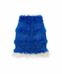 Andreeva Royal Blue Handmade Knit Skirt