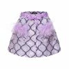 Andreeva Lavender Skirt With Feathers Details