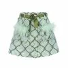 Andreeva Mint Skirt With Feathers