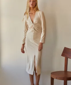 Crescent Anastasia Velvet Midi Dress