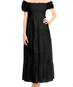 Anna-Kaci Off Shoulder Lace Maxi Dress