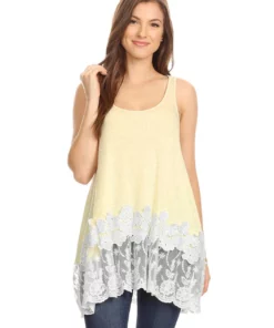 Anna-Kaci Catalina Embroidered Sleeveless Tunic