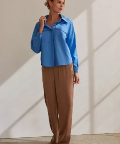 Crescent Cora Button Up Utility Blouse