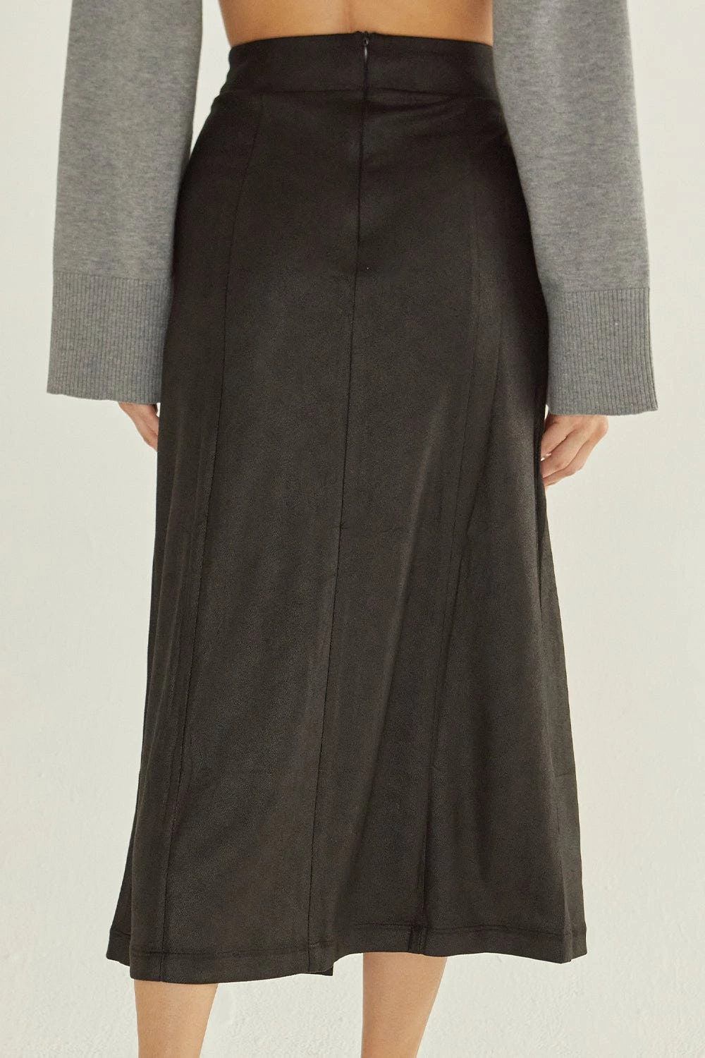 Crescent Preston Suede Midi Skirt - Image 4