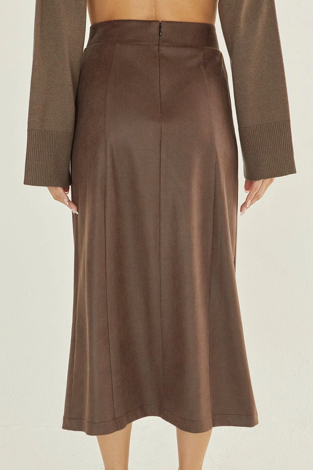 Crescent Preston Suede Midi Skirt - Image 7