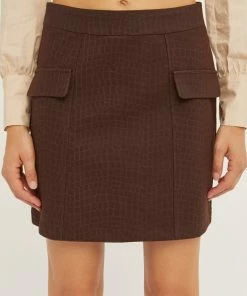Crescent Madison Vegan Leather Mini Skirt