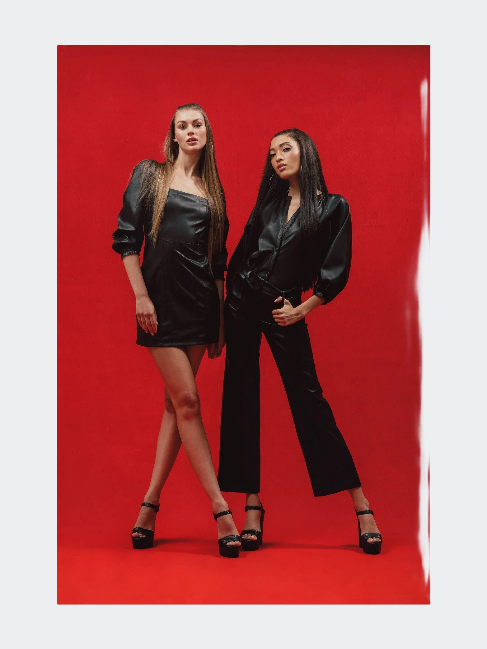 Avec Les Filles Aux Leather Raglan Sleeve Top - Image 7