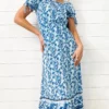 Anna-Kaci Puff Sleeve Boho Print Dress