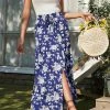 Anna-Kaci Shirred Waist Floral Maxi Skirt