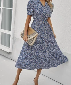 Anna-Kaci Floral Puff Sleeve Vintage Dress 16 Anna-Kaci Floral Puff Sleeve Vintage Dress -Trespass swimwear-shop M00762501271593 1660503035