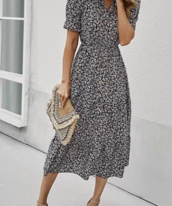 Anna-Kaci Floral Puff Sleeve Vintage Dress 13 Anna-Kaci Floral Puff Sleeve Vintage Dress -Trespass swimwear-shop M00762501271593 782131137