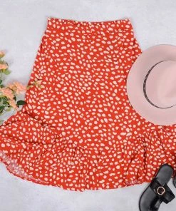 Anna-Kaci Flared Ruffle Skirt